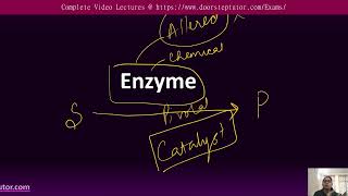 Enzymes | NEET Biology | CSIR Life Sciences| IISER Complete lectures @ doorsteptutor.com