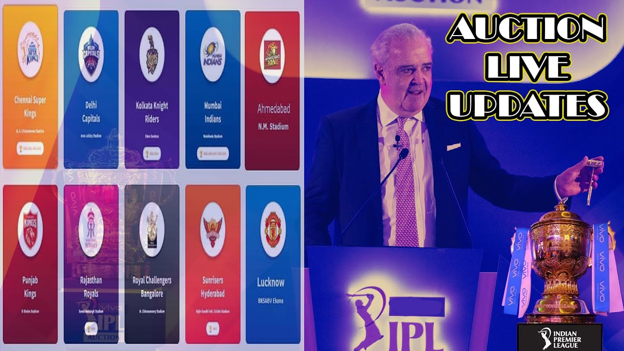 IPL 2022 Mega Auction Live : Mega Auction Live Streaming - TAMIL