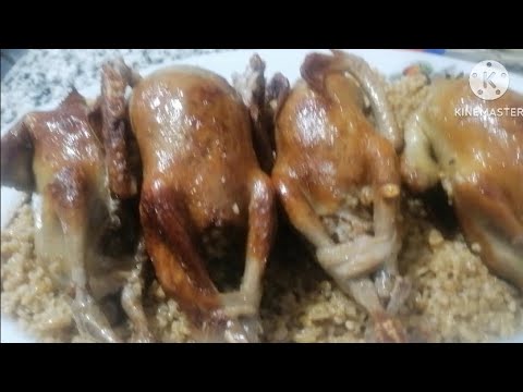 الحمام المحشي بالفريك أحلي وأطعم تتبيله طعمه تحفه طريقة الحمام المحشي