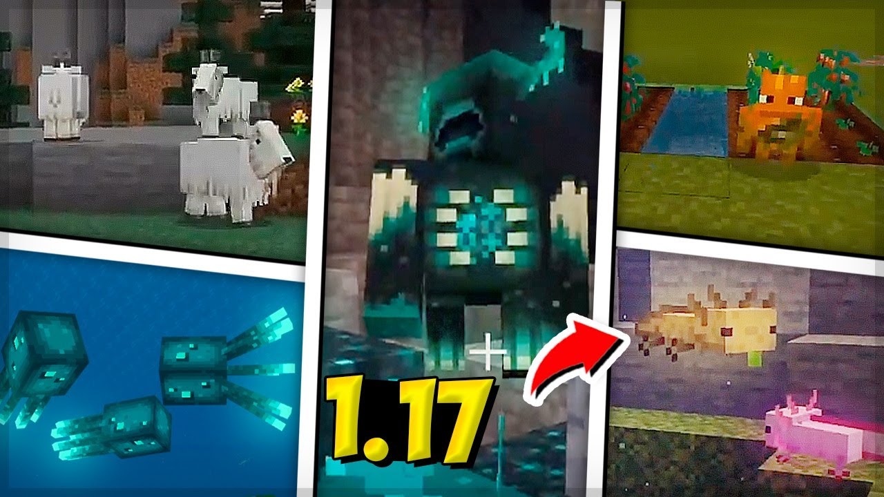 MINECRAFT 1.17 - VEJA OS 5 NOVOS MOBS DA ATUALIZAÇAO ...