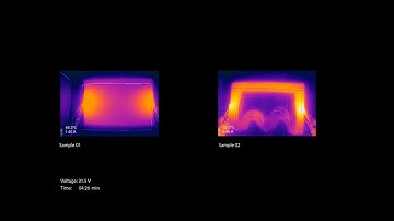 Uniform Clay – Graphene – PVP composite BRICK _ THERMAL CAMERA