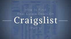 How to Find Amazing Real Estate Deals on Craigslist (Part 1)