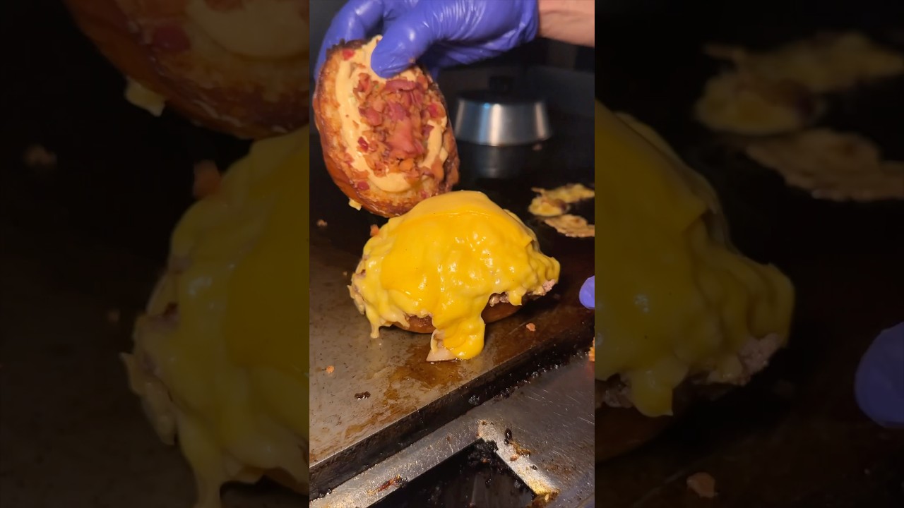 The LONG ISLAND CHOP CHEESE from The Rust & Gold in Huntington, NY! 🍔🔥🍔🔥 #DEVOURPOWER