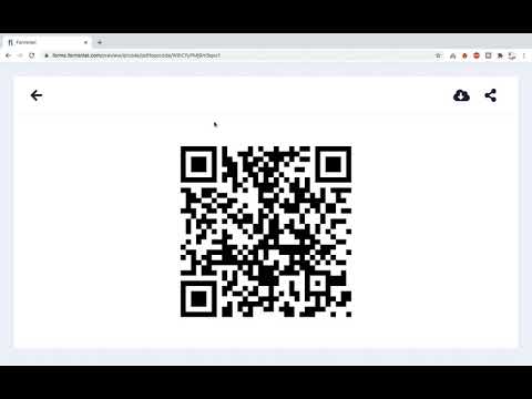 QR codes for restaurant menus with Formintel