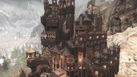 Conan Exiles Gothic Mountain Cathedral Build