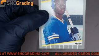 SNC Grading:1989 FLEER KEN GRIFFEY JR. #548 ROOKIE REVIEW(1636135550948)