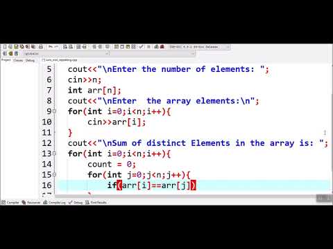 How to Find sum of non-repeating (distinct) elements in an array in C++