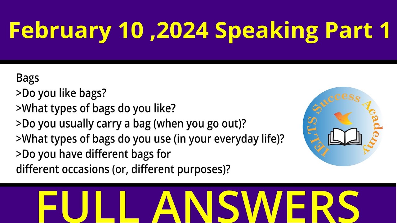 IELTS Speaking PART 1-Introduction Questions with full Answers 2024 ...