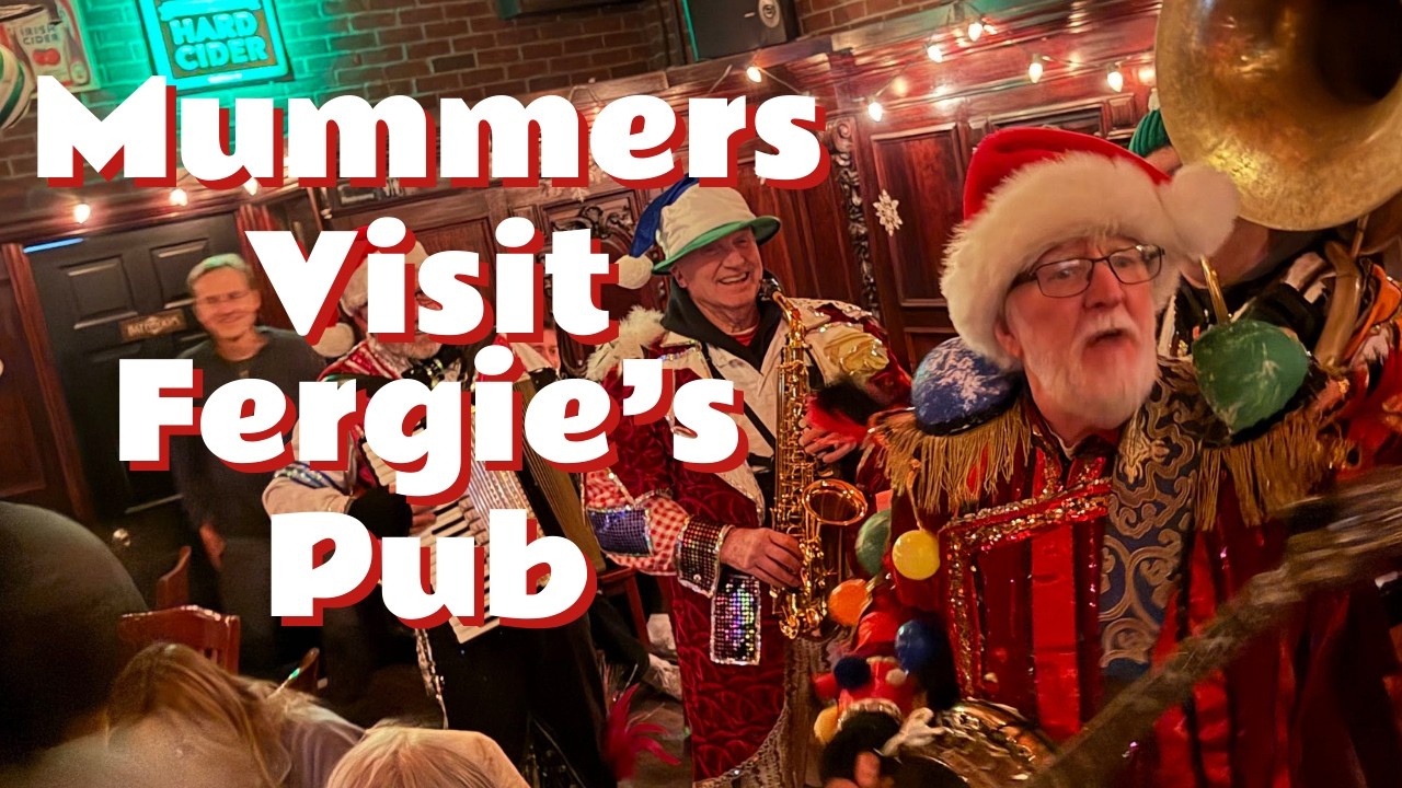Рождественская традиция Филадельфии в пабе Ферги | Сюрприз от струнного оркестра ряженых