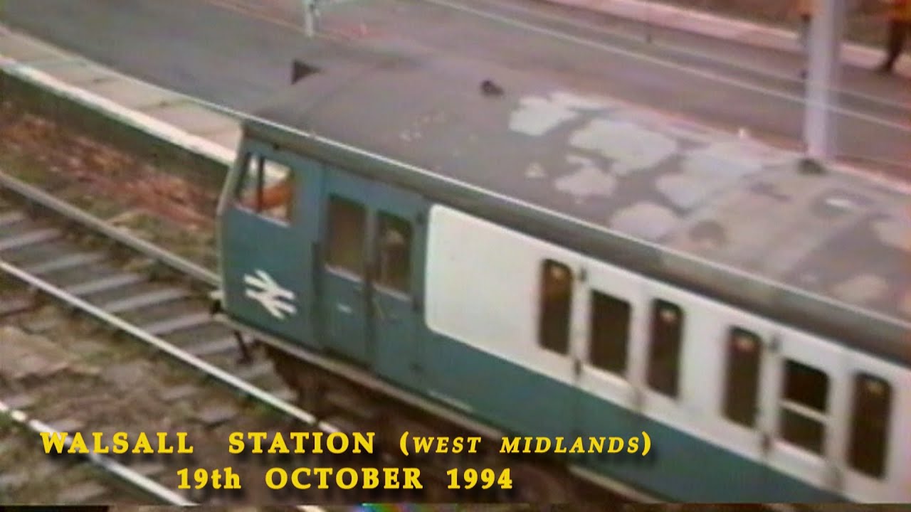 BR in the 1990s Walsall Station (West Midlands) on 19th October 1994