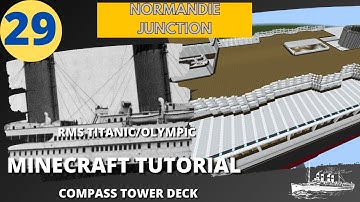 RMS Titanic/Olympic , 4:1 Scale,  Minecraft Tutorial. PART TWENTY-NINE