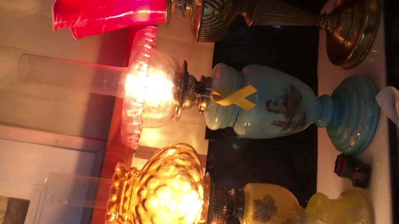 Victorian oil lamp,Hinks’s oil lamp. Duplex oil lamp. Center draft oil