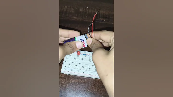 How To Glow LED By Using Breadboard #experiment #shorts #robotics
