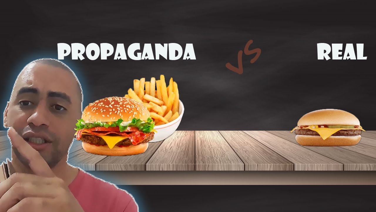 Comida de PROPAGANDA vs. comida REAL - YouTube
