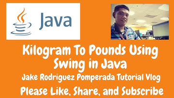 Kilograms To Pounds Using Swing in Java