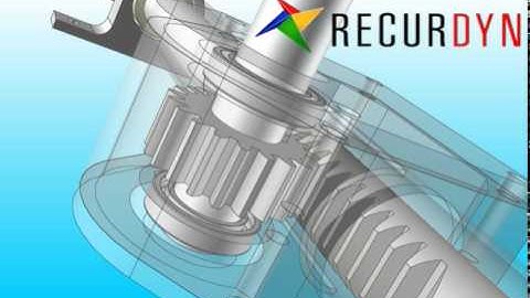 Rack and pinion simulation using RecurDyn