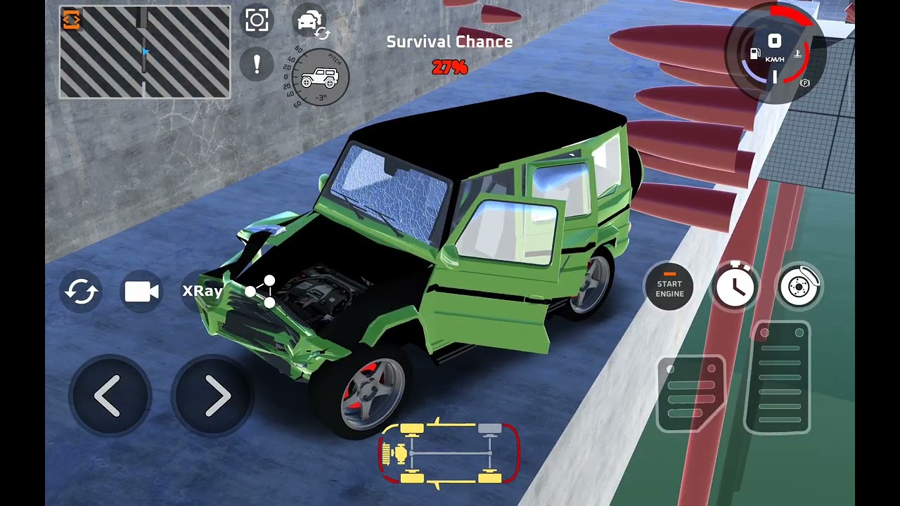 Car crash simulator