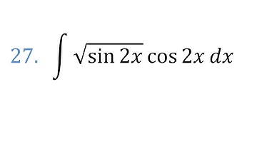 class 12 maths exercise 7.2 Question 26 integral root(sin2x) cos2x dx