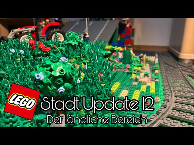 Lego Stadt Update 12 I Der ländliche Bereich I Hügel, Fluss, Feld und Bahnübergang