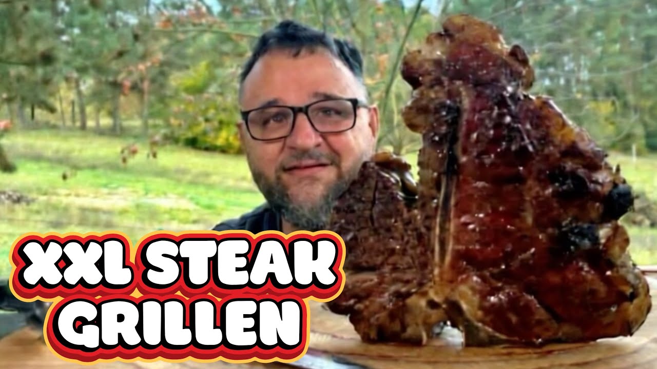 XXL PORTERHOUSE STEAK auf dem Zedernbrett GRILLEN ---  Klaus grillt