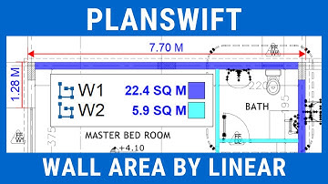 Planswift 10 | Wall Area by Linear Tool | Template | Advanced Properties | Level 2