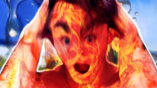 I SET MYSELF ON FIRE! | Pool Party Panic