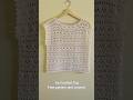 Ira Crochet Top #freepattern #crochetdesigns #crochettoppattern #lacycrochet