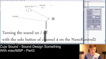 Cujo Sound max/MSP part III - Introduction to Meters and Faders.