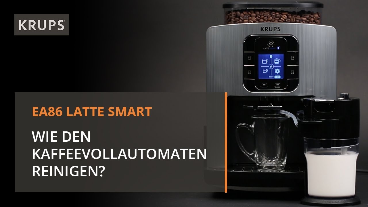 Wie reinigt man die Latte Smart Kaffeemaschine? | Krups - YouTube