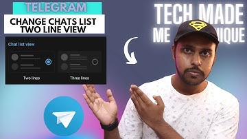 How to change chats list two line view telegram | chats list view telegram