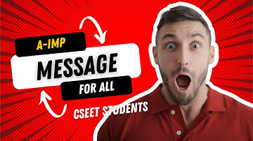 a important message for all cseet students for july 2023 exam