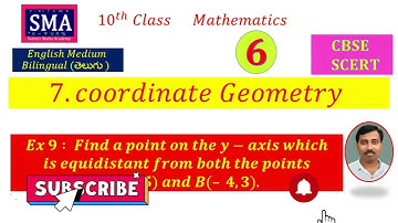 Find point on Y-axis Equidistant from coordinates A(6, 5) , B(– 4, 3) #Exam 9 #Coordinate Geometry