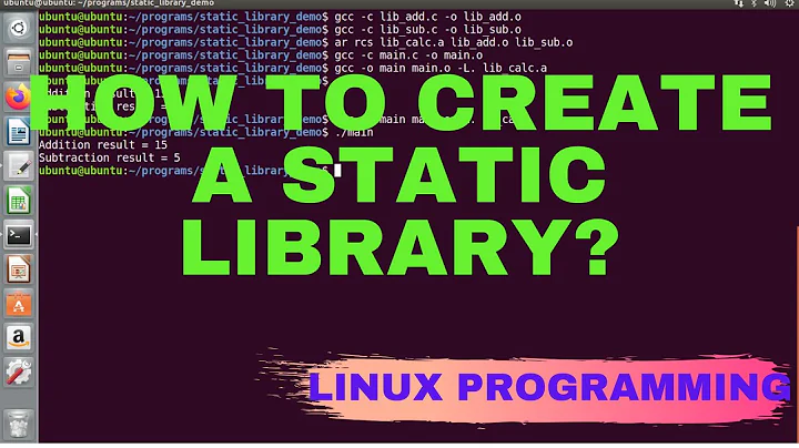 How to create a static library | [Linux Programming]