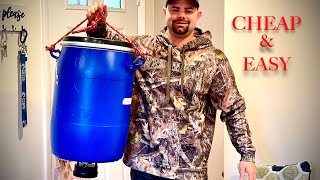How to make a HOMEMADE wild game FEEDER with a timer (CHEAP & EASY)