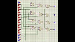 simulasi 16 to 4 priority encoder