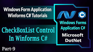 09 | CheckBoxList Control In Winforms C# | CheckBoxList In Windows Forms Application (Hindi/Urdu)