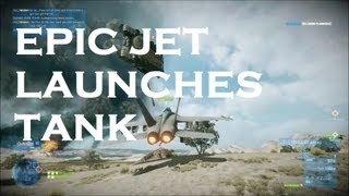 Battlefield 3: C4 Jet Launches Tank (Win & Fail) [HD]