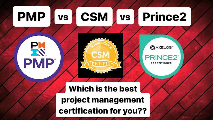 PMP vs CSM vs Prince2: Best Project Management certification?