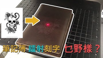 What is the effect of a notebook laser engraving?