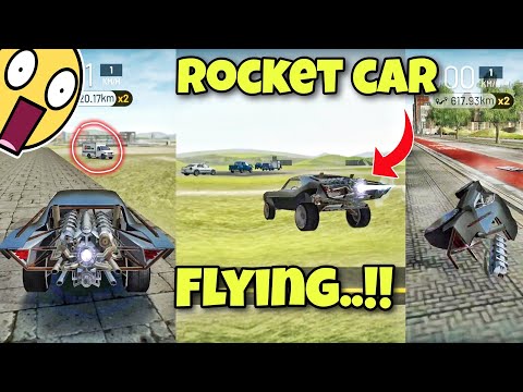 Rocket car is flying..!!😱Funny moments😂 Extreme car driving simulator🔥