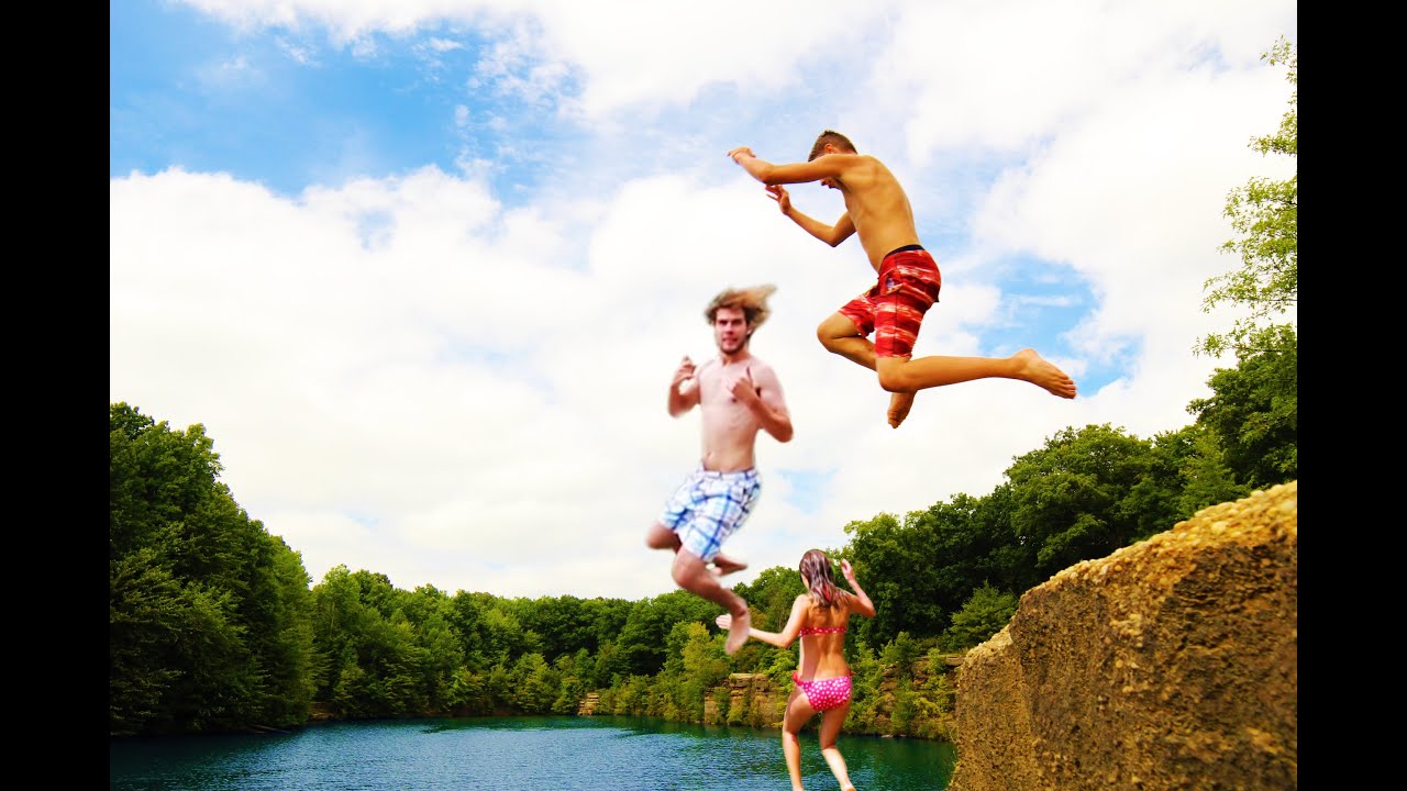 Nelson Ledges Cliff Diving!! YouTube