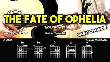 The Fate Of Ophelia - Taylor Swift | Easy Guitar Tutorial For Beginners (CHORDS & LYRICS)