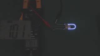 Xenon Tube Magnet Experiment With Voltage Readings And North And South Shown