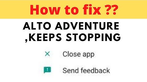 How To Fix Alto