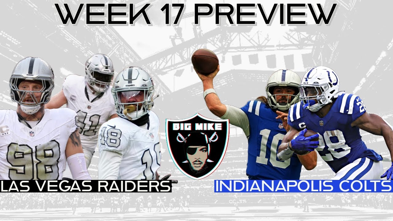 RAIDERS PLAY ELIMINATION GAME vs. COLTS CAN THEY MAKE THE PLAYOFFS