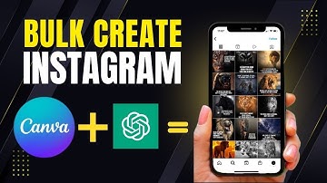 BULK CREATE 30 Instagram Posts In 10 Mins Using Canva & ChatGPT
