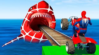 GTA 5 Epic Ragdolls | Spiderman and Super Heroes Jumps/fails || shorts live