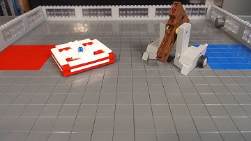Lego Battlebots Deep 6 vs Captain Shrederator