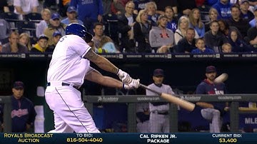 CLE@KC: Moustakas crushes two-run homer to right