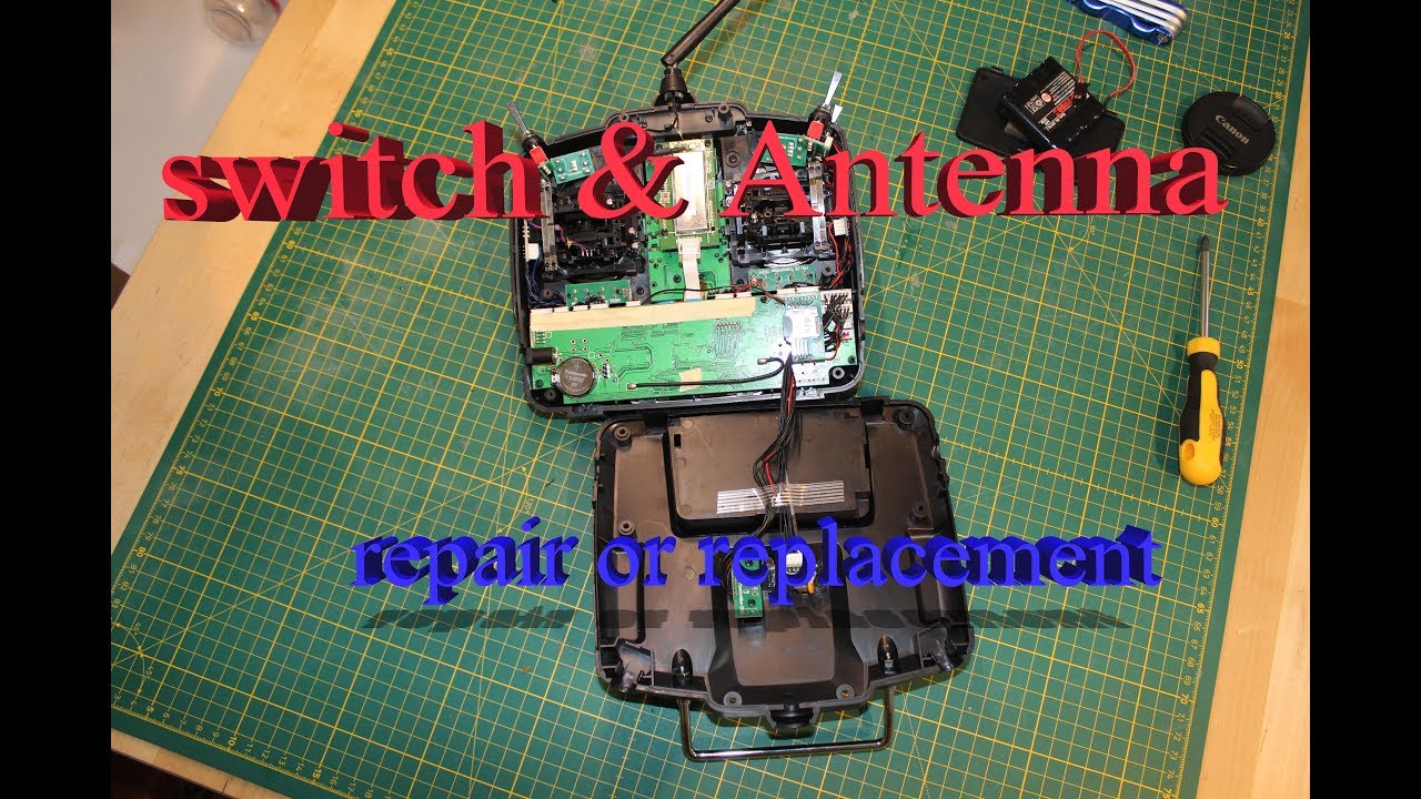 Graupner mx-22 メガソフト 40MHz How to repair or replace graupner MX 20 , MX16 und MX 12 switch